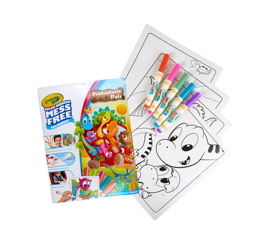Crayola Color Wonder Mess Free Prehistoric Pals Dinosaur Coloring Pages & Markers - Marah Kids