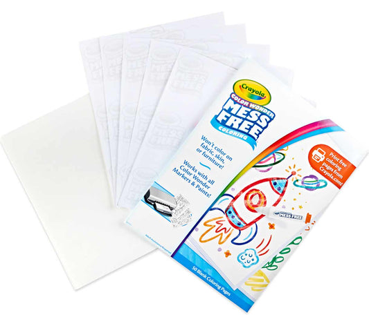 Crayola Color Wonder 50 Blank Coloring Pages - Marah Kids