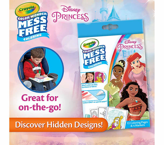 Crayola - Color Wonder Mini Box Set, Disney Princess | Ideal for ages 3 and up. - Marah Kids