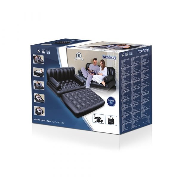 BESTWAY Couch Dbl 5 In 1 With Ap188X152X64 - Marah Kids