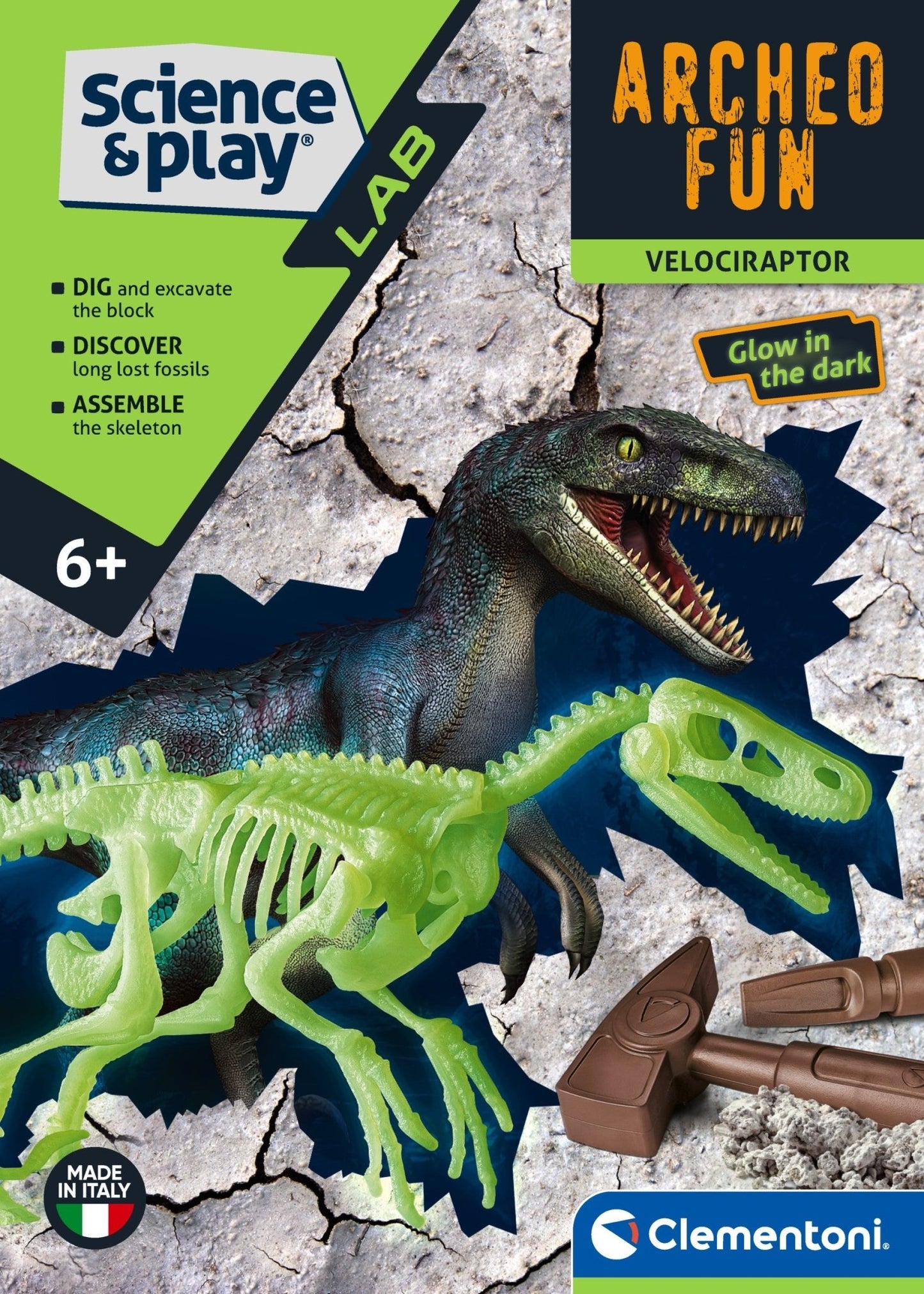 CLEMENTONI CLEMENTONITONI ARCHEOFUN VELOCIRAPTOR - Marah Kids