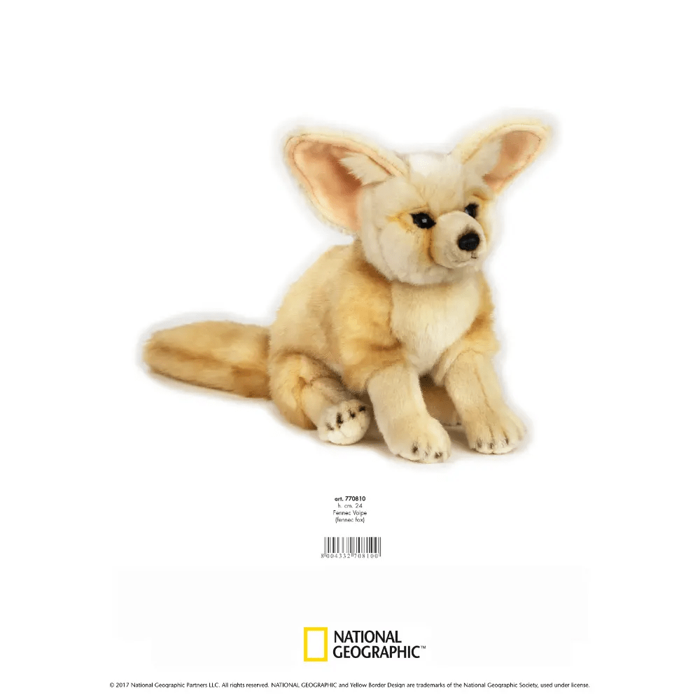 Natgeo Plush Cuddly Fennec Fox 9In - Marah Kids