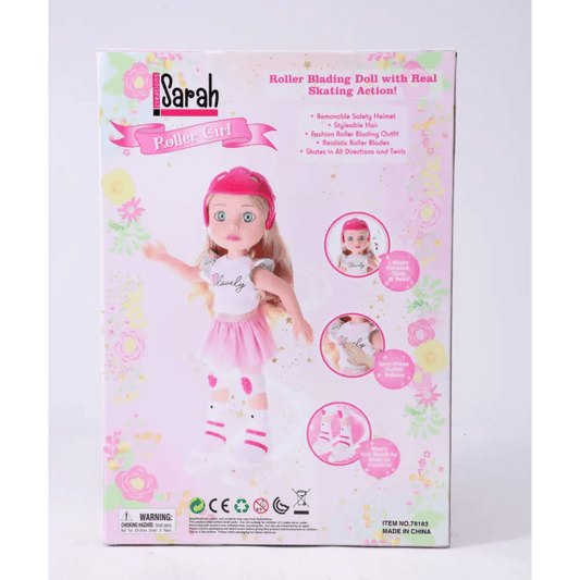 Sarah Creations - 14'' B/O Infrared Roller Skating Girl With Music - Marah Kids
