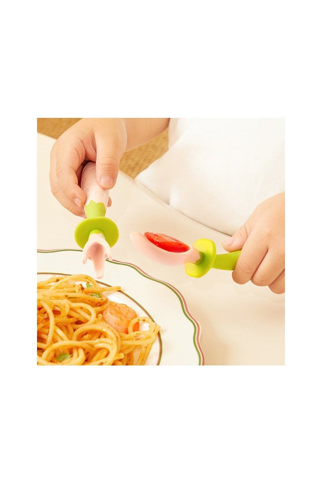 Bendable Cutlery For Kids - Pink - Marah Kids