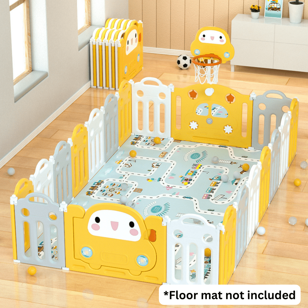 Lovely Baby - Kids Playpen - w/ Basketball Hoop - 20 pcs - Marah Kids