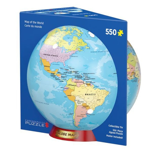 Eurographichcs Puzzle In Tin 550 Map Of The World - Marah Kids