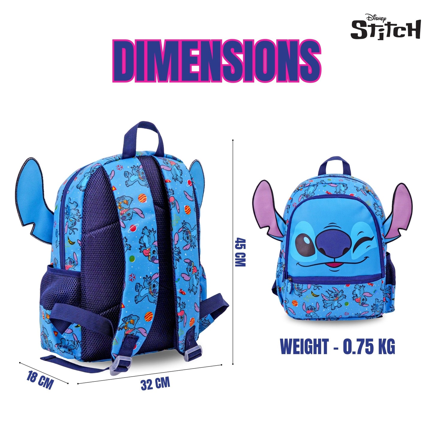 Disney Stitch See ya Later Backpack 14" - Marah Kids