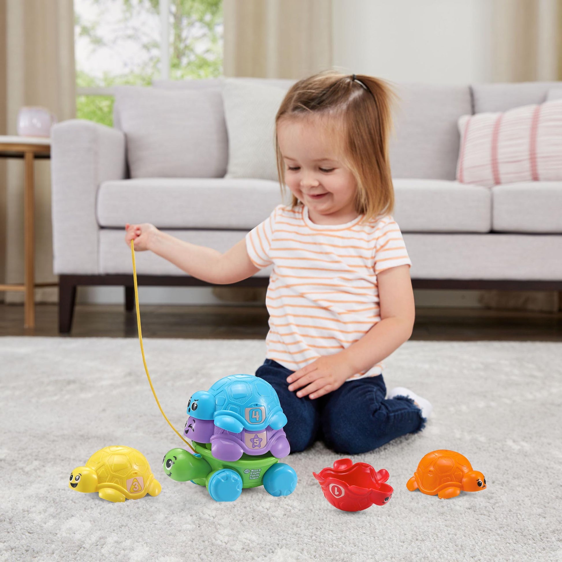 Leapfrog Nest & Count Turtle Tower (Lf/Uk) (Arab) - Marah Kids