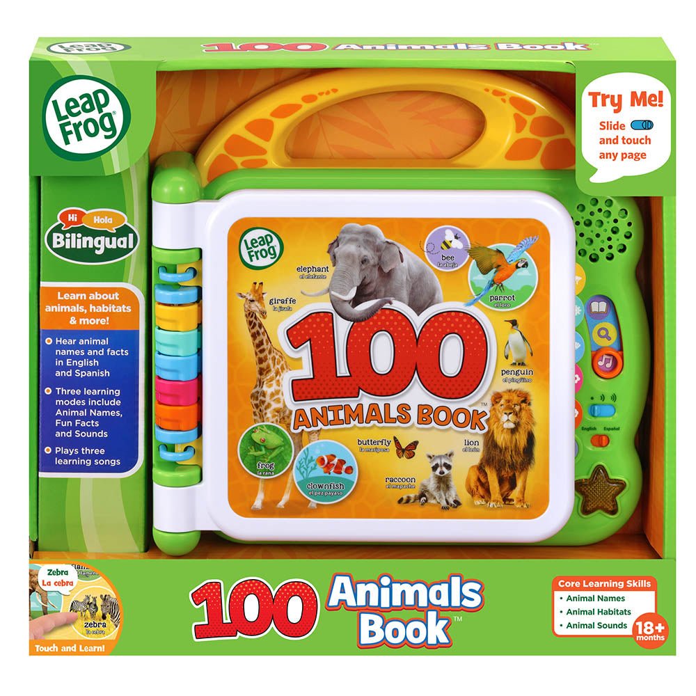 Leapfrog - 100 Animals Book (Bilingual: Uk+Fr) - Marah Kids