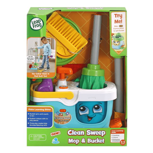Leapfrog Clean Sweep Mop & Basket - Marah Kids