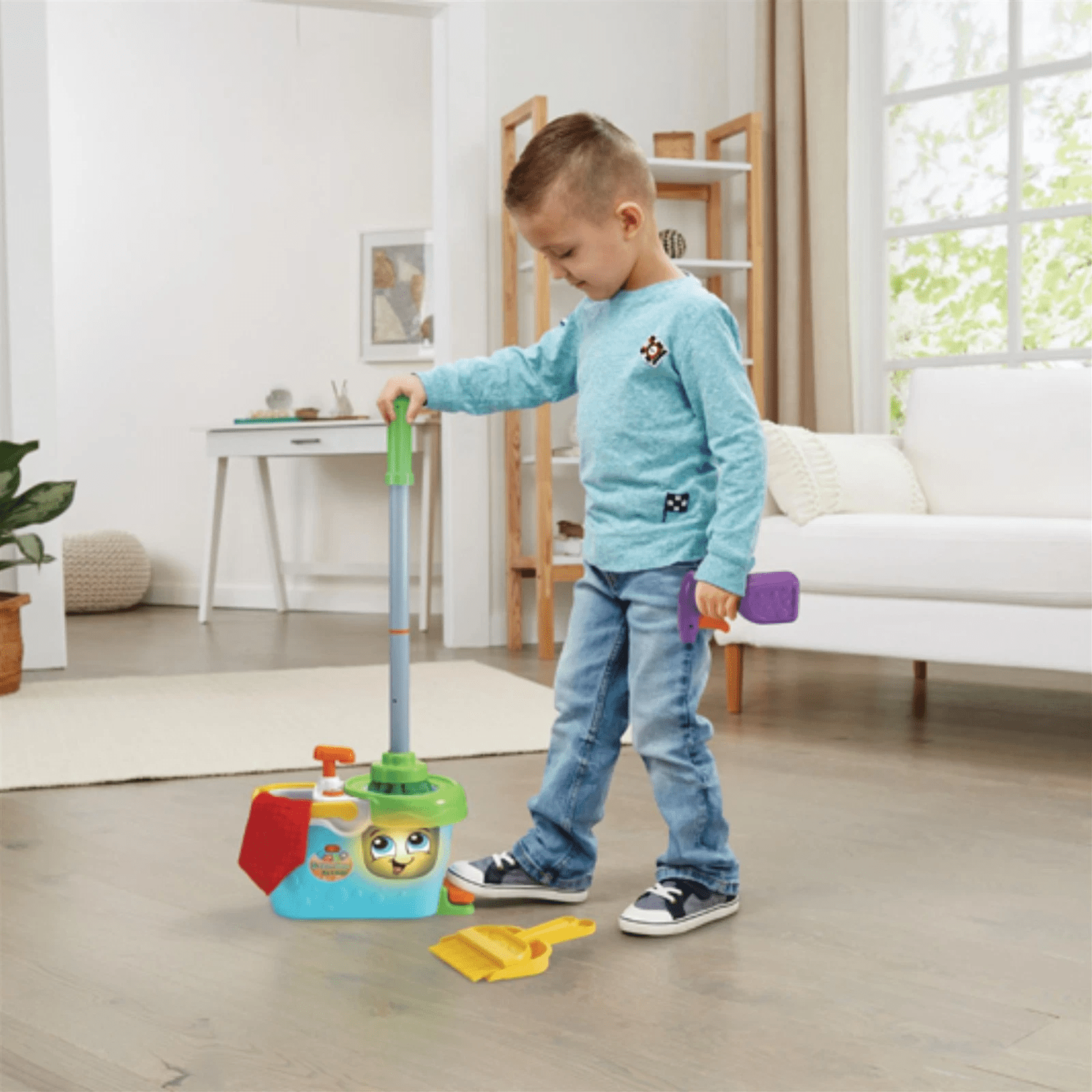 Leapfrog Clean Sweep Mop & Basket - Marah Kids