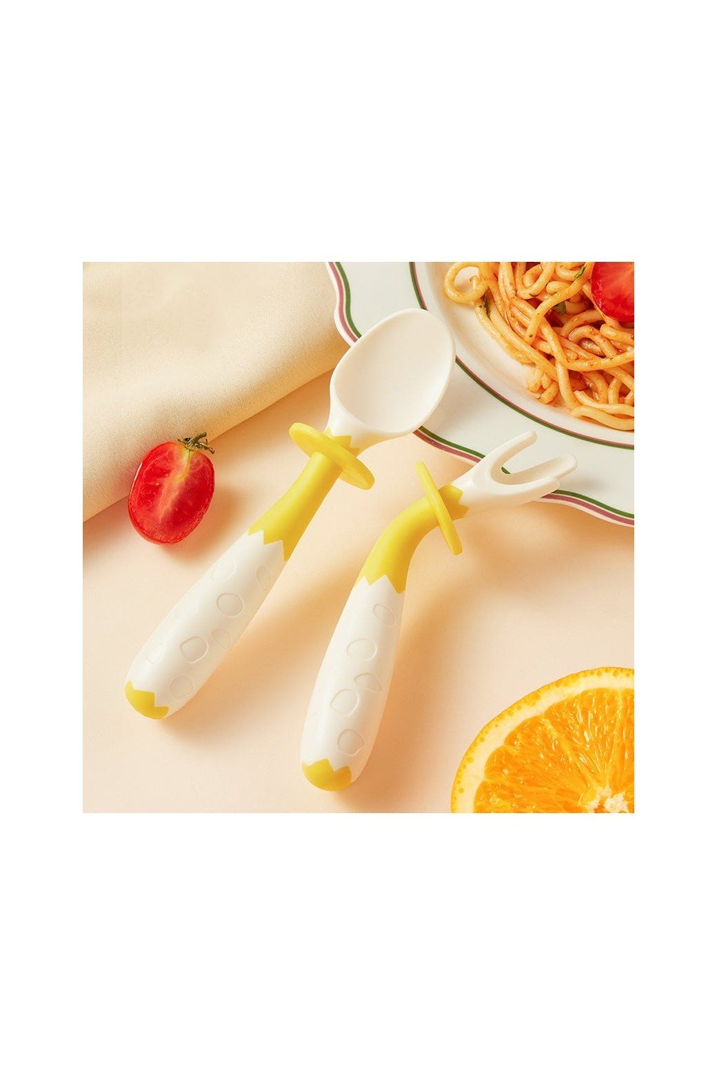 Bendable Cutlery For Kids - Yellow - Marah Kids