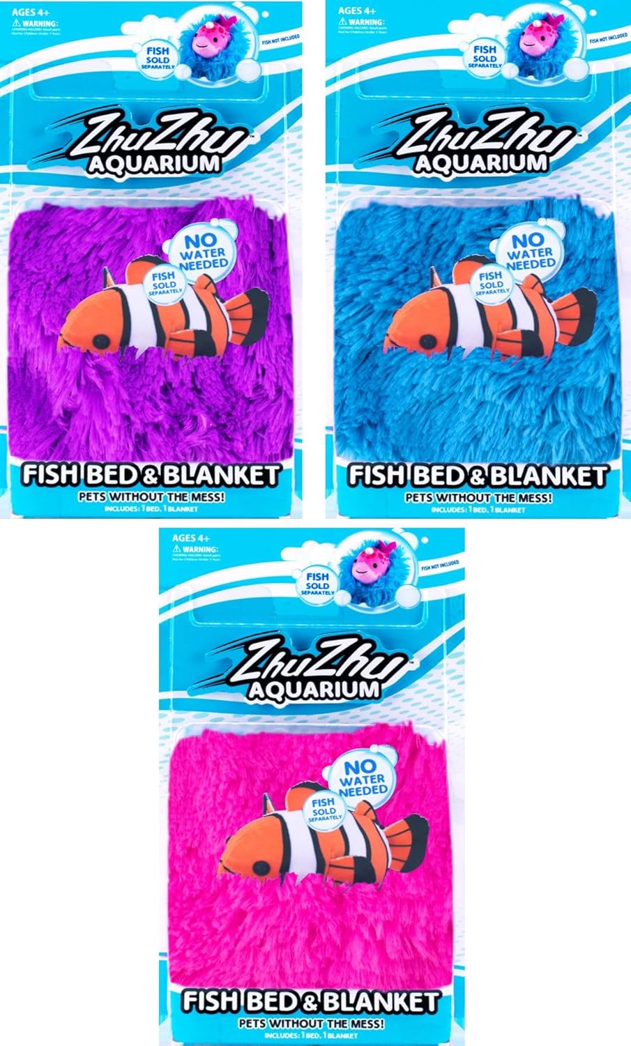 Zhu Zhu Aquarium Fish Bed And Blanket Assorted - Marah Kids