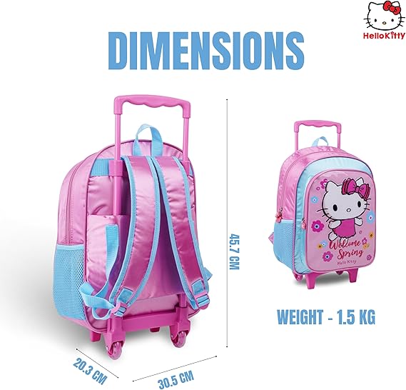 SANRIO HELLO KITTY WELCOM SPRING 3IN1 TROLLEY BOX SET 16" - Marah Kids