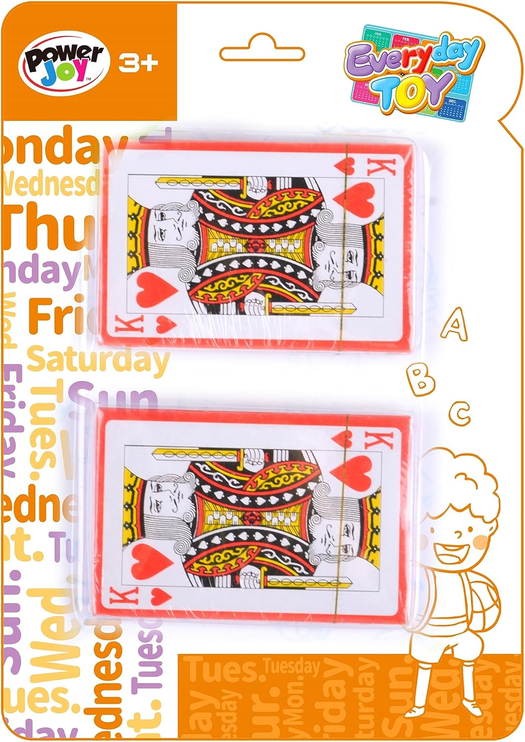 Power Joy Everyday Toy Playing Cards 54 2Decks - Marah Kids