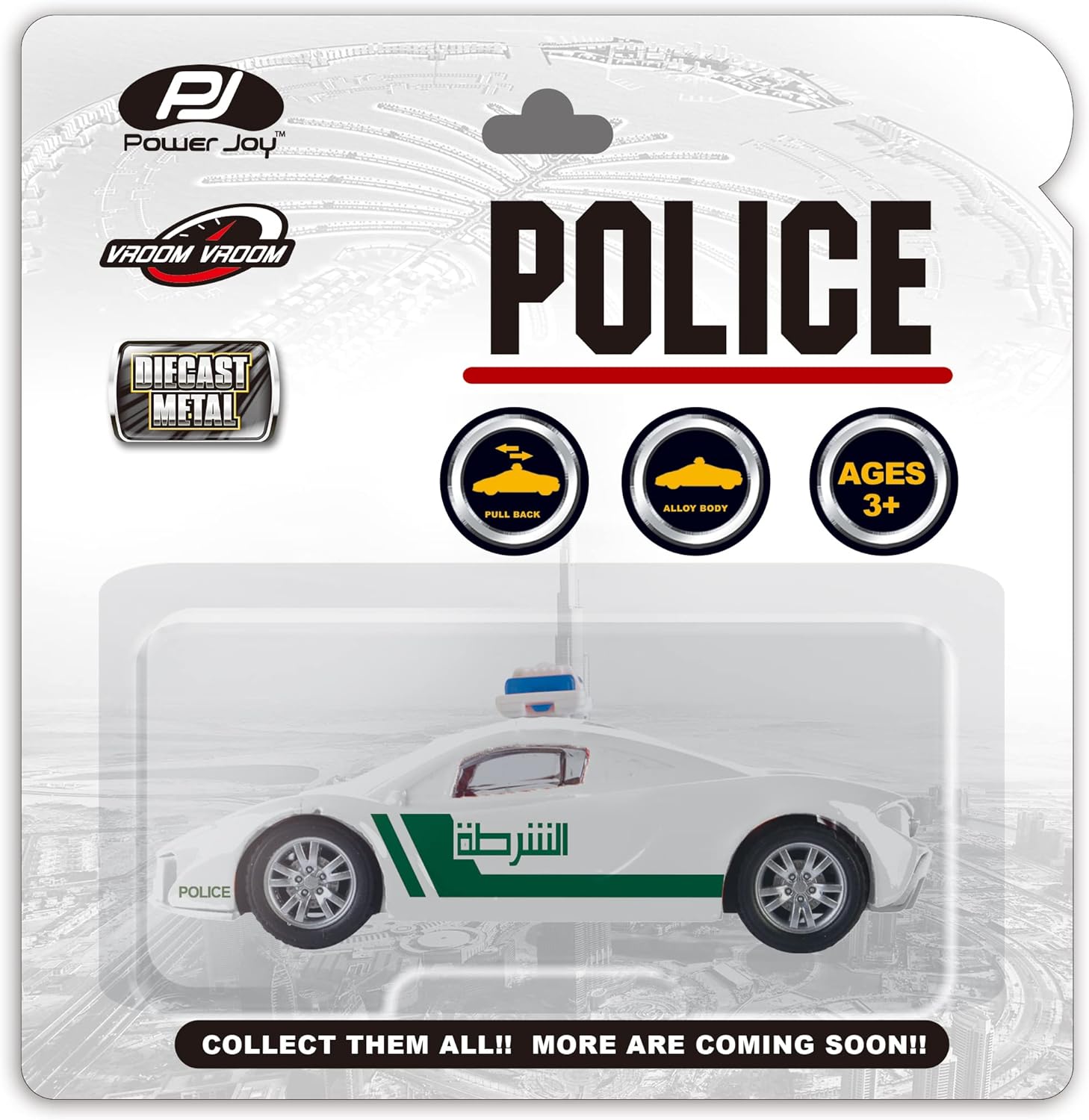 Power Joy Vroom Vroom Diecast Dubai Police 1/43 UAE - Marah Kids