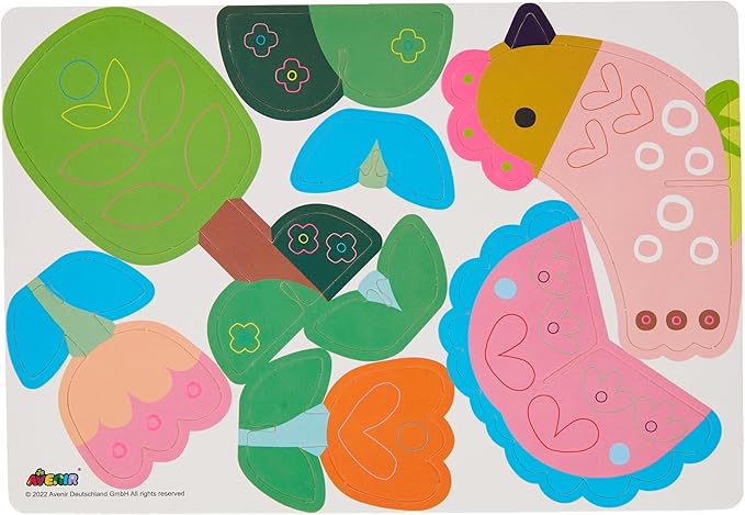 Avenir Stick 'N Play Series - Secret Garden | 200+ Reusable Stickers for Endless Fun! Create Play Scenes with 8 Illustrated Theme Cards, Make Your Own Animal Figures | For Kids 3+ - Marah Kids