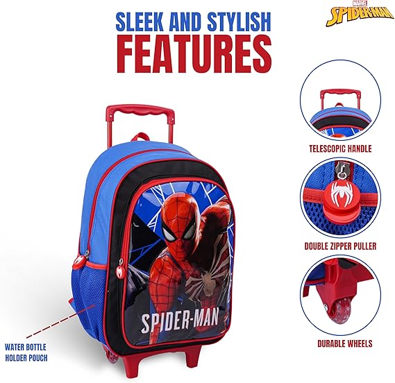 MARVEL GAMING SPIDER - MAN 3IN1 TROLLEY BOX SET 18" - Marah Kids