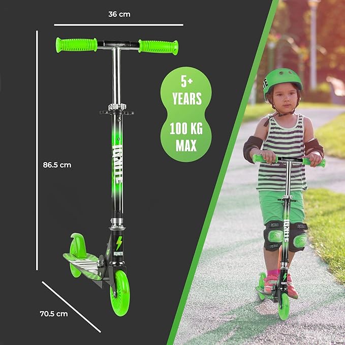Ignite Flow Scooter 2 - Wheeled Combo Pack Green - Marah Kids
