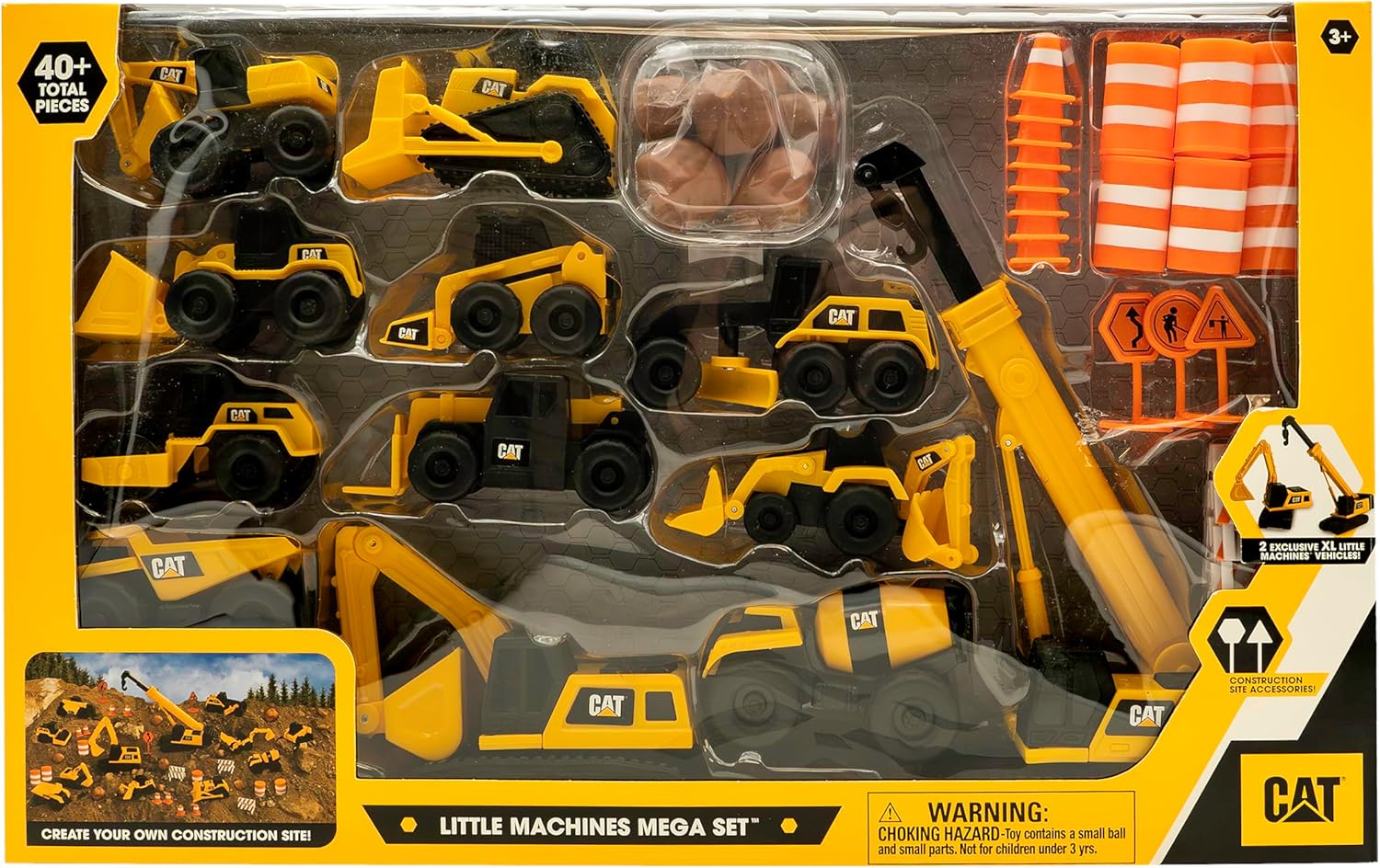 Cat Little Machines Mega Set 40Pc+ - Marah Kids