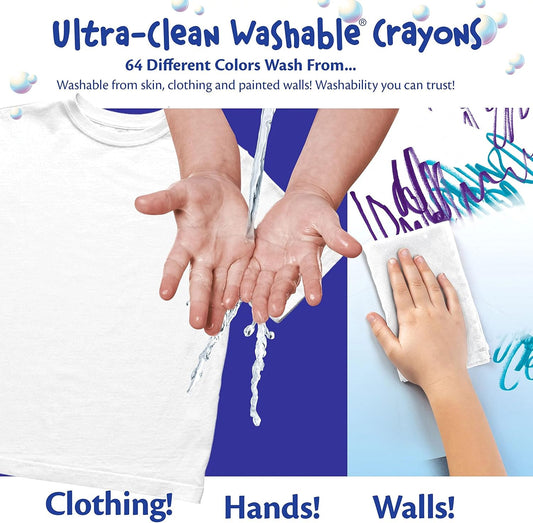 Crayola 16 Ct. Ultra - Clean Washable Large Crayons - Marah Kids