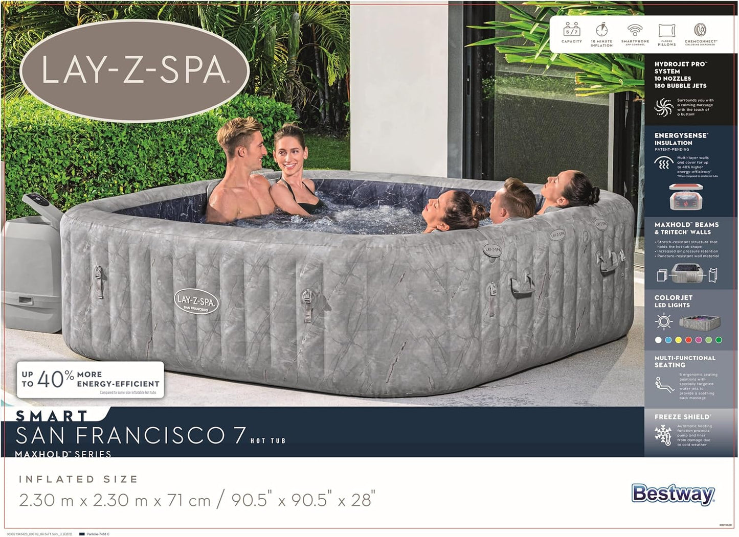 Bestway Airjet Spa San Francisco 7 230X71Cm - Marah Kids