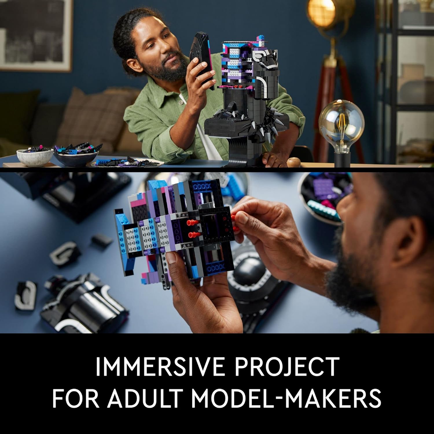 Lego Marvel Black Panther, King T’Challa Model Building Kit, 76215 - Marah Kids