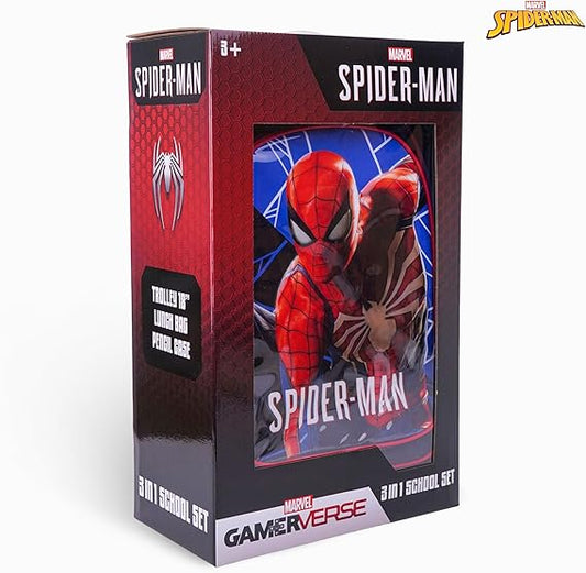 MARVEL GAMING SPIDER - MAN 3IN1 TROLLEY BOX SET 18" - Marah Kids