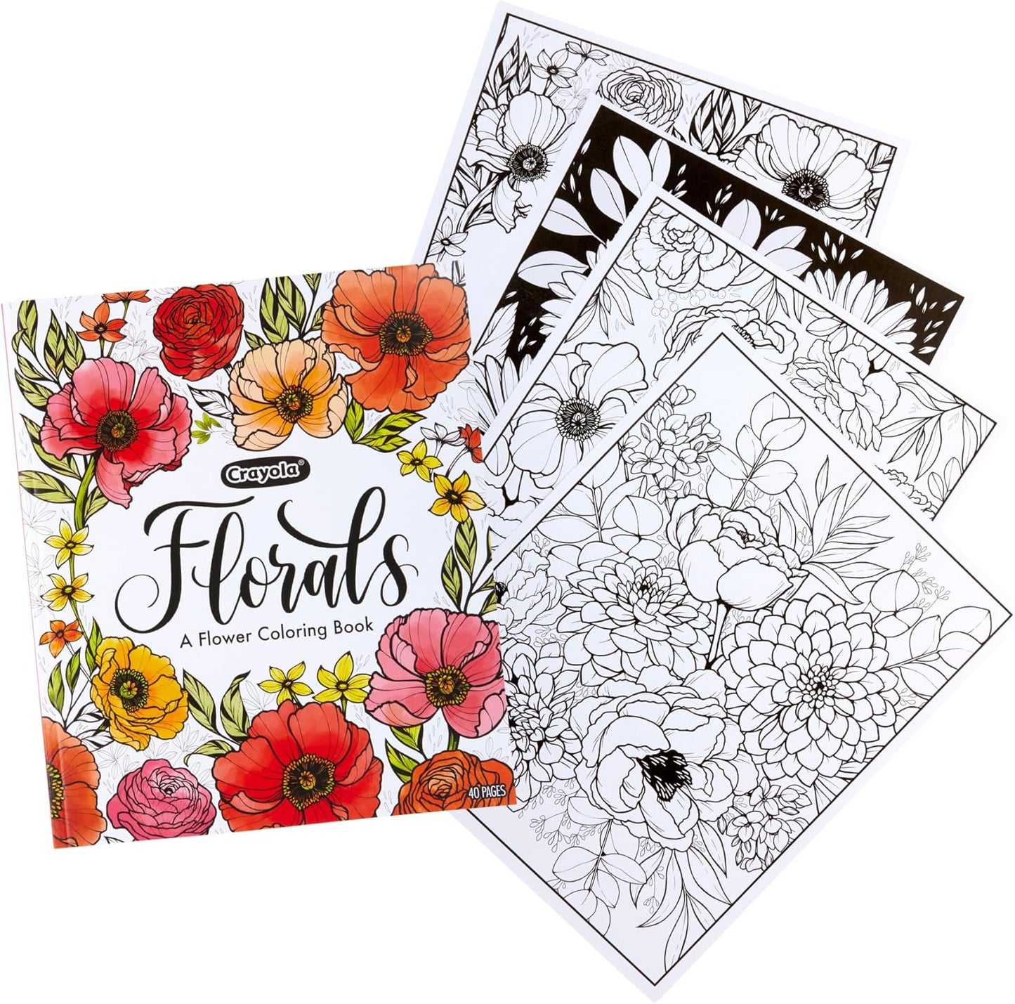 Crayola 40 - Page Coloring Book, Colors in Bloom - Marah Kids