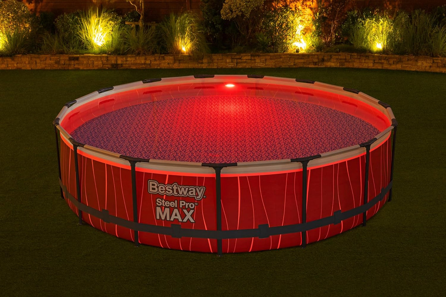 BWAGP BESTWAY POOLSET STEELPRO MAX LED 457X107 - Marah Kids
