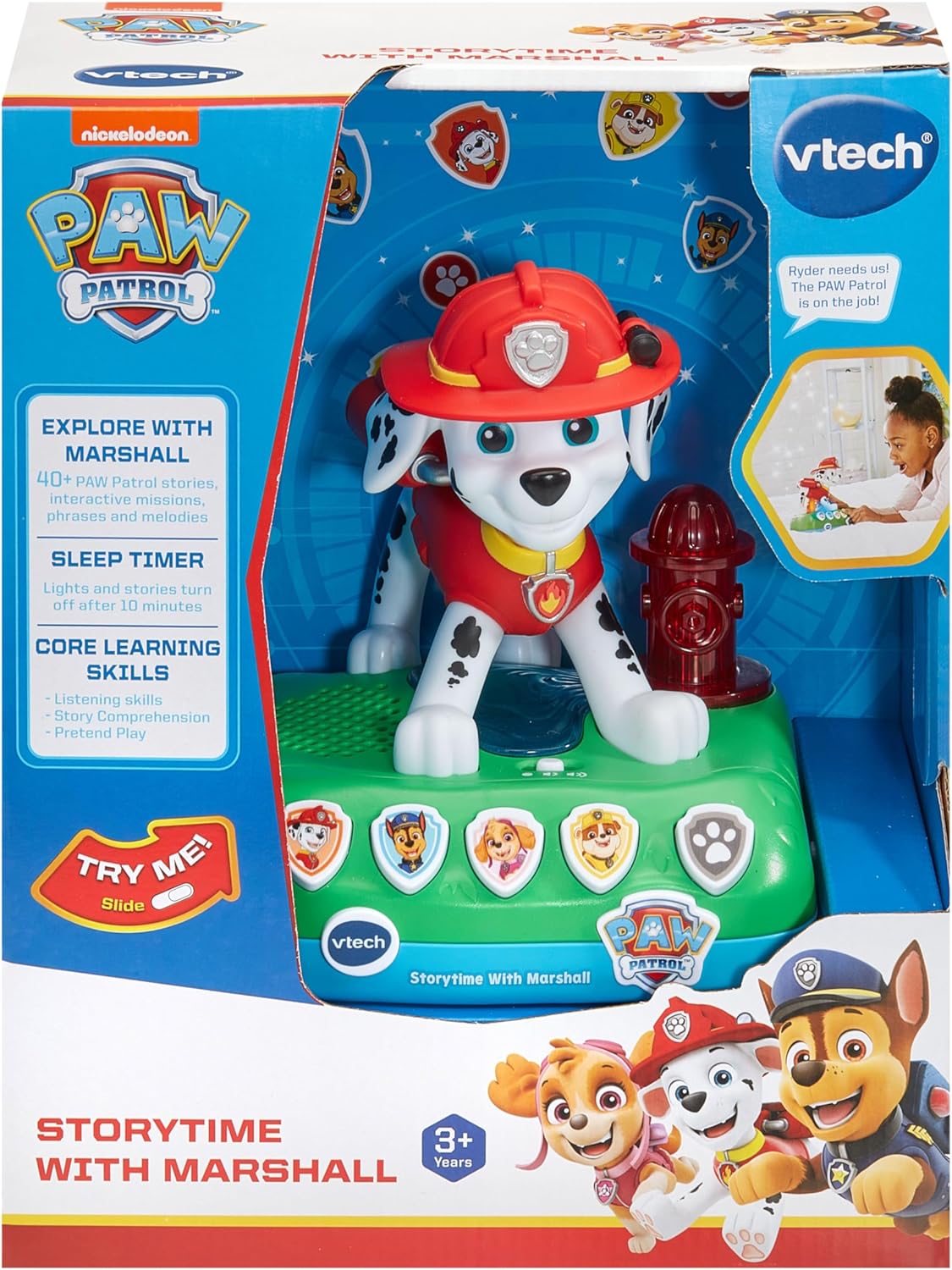 VTech Storytime With Marshall – PAW Patrol Nightlight (3+) - Marah Kids