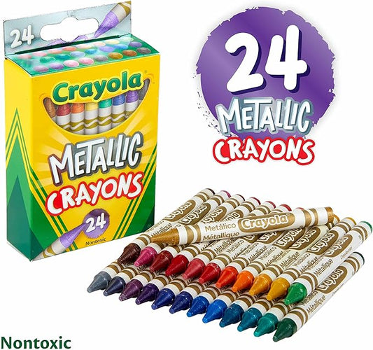 Crayola - 24 ct. Metallic Crayons - Marah Kids