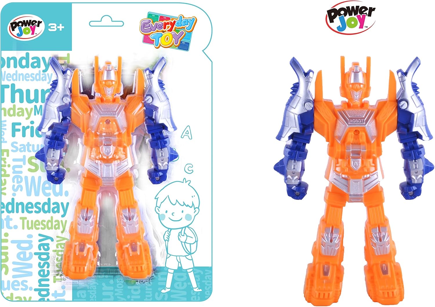 Power Joy Everyday Toy Robot With Light - Marah Kids