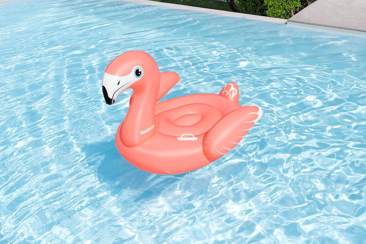 BWSUM BESTWAY RIDER FANCY FLAMINGO 138X107 - Marah Kids