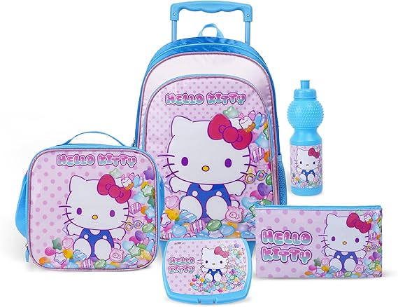 SANRIO HELLO KITTY KITTEN CANDY 5IN1 TROLLEY BOX SET 16" - Marah Kids
