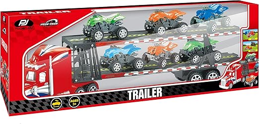 Power Joy Vroom Vroom Trailer 6pieces - Marah Kids