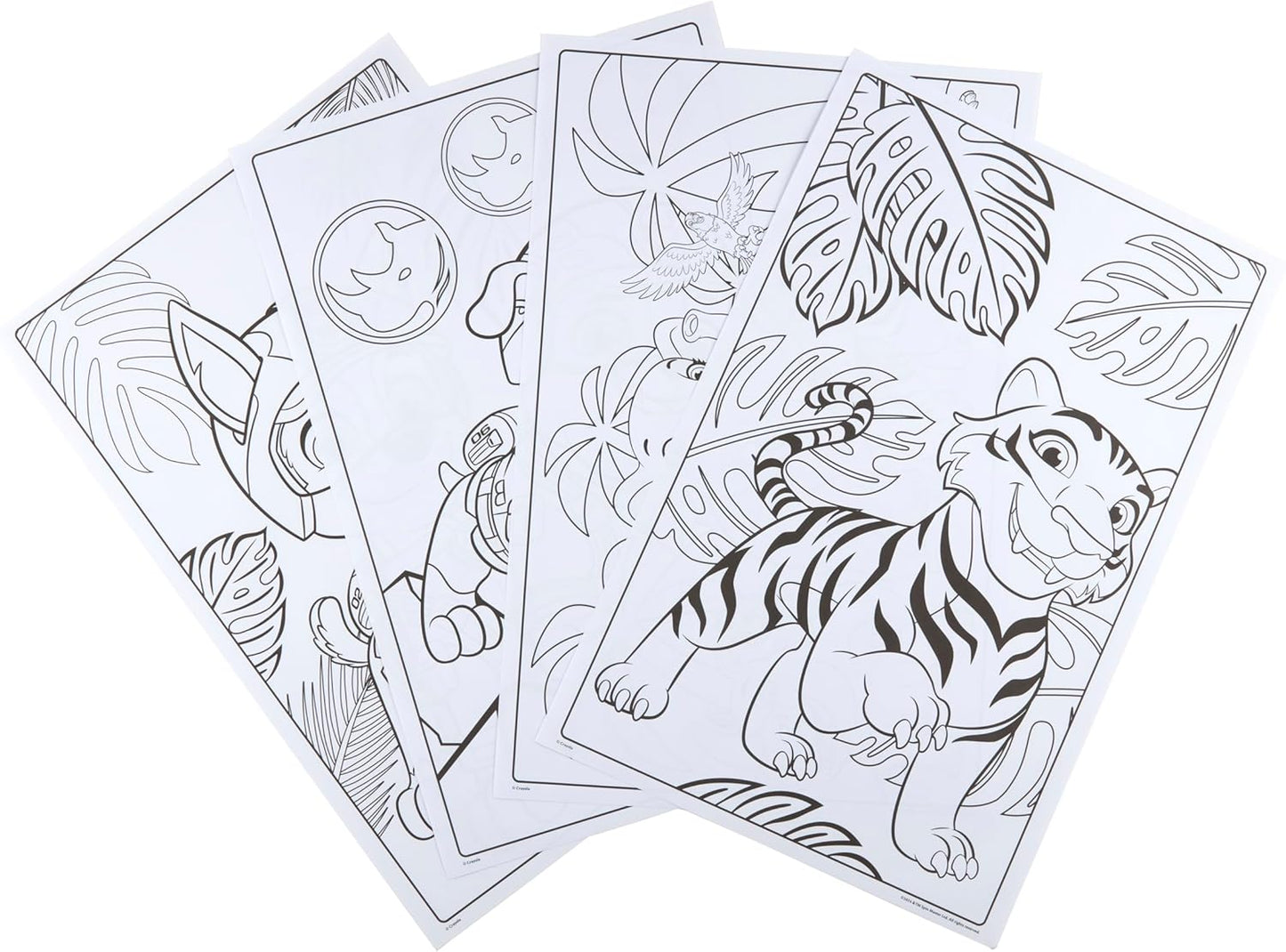Crayola - Giant Colouring Book - Paw Patrol Jungle Pups | 18 Pages of Paw Patrol Colouring Fun | includes 100 Stickers | Ideal for Kids Aged 3+ - Marah Kids