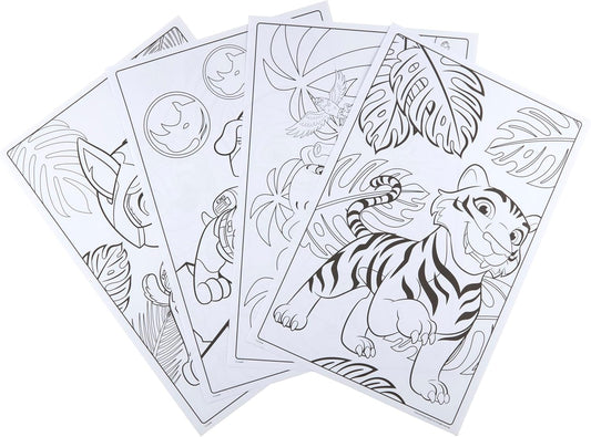 Crayola - Giant Colouring Book - Paw Patrol Jungle Pups | 18 Pages of Paw Patrol Colouring Fun | includes 100 Stickers | Ideal for Kids Aged 3+ - Marah Kids