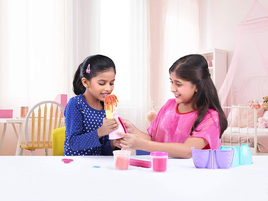 Funskool Molly Dolly, Fundough | Pretend Playset, Multicolour, Dough, Toy, Shaping, Sculpting, Ages 3+ - Marah Kids