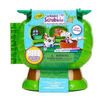 Crayola Scribble Scrubbie Pets Safari Treehouse, Toy Storage Case, Gift For Boys & Girls