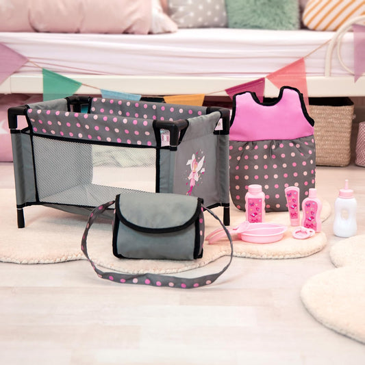 BAYER Dolls Travel Bed With Accessories Set Fits 42Cm - Marah Kids