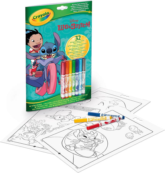 Crayola Lilo & Stitch Colouring Book with Markers - Marah Kids