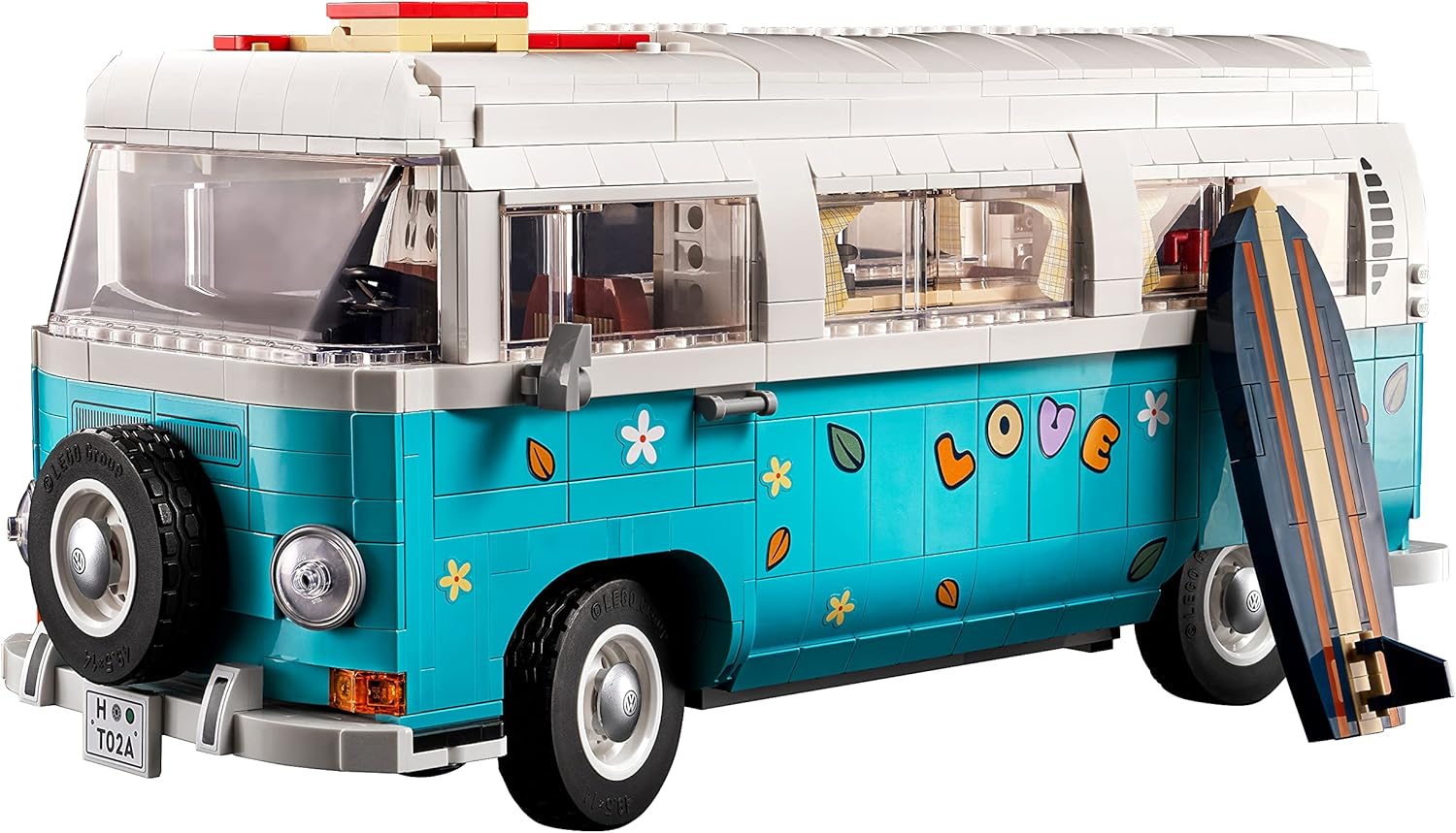 Lego Icons Volkswagen T2 Camper Van 10279 Building Kit (2,207 Pieces) - Marah Kids