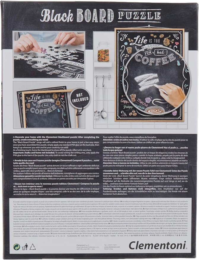 CLEMENTONI CLEM. PUZZLE BLACKBOARD PUZZLE 1000PCS - Marah Kids