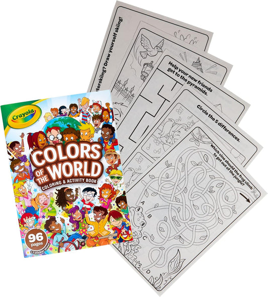 Crayola Colors of the World Coloring Book, 96 Pages - Marah Kids