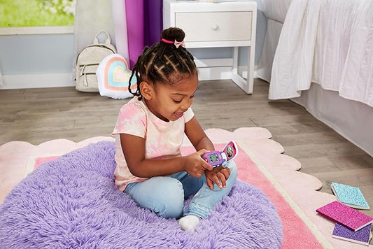 Vtech - Gabby's Dollhouse Pandy Paws' Paw - Tastic Watch - Multicolour | Cute wristwatch featuring Pandy Paws includes ten themed digital clock faces, a stopwatch, timer, alarm clock | Suitable ages for 3 + up - Marah Kids
