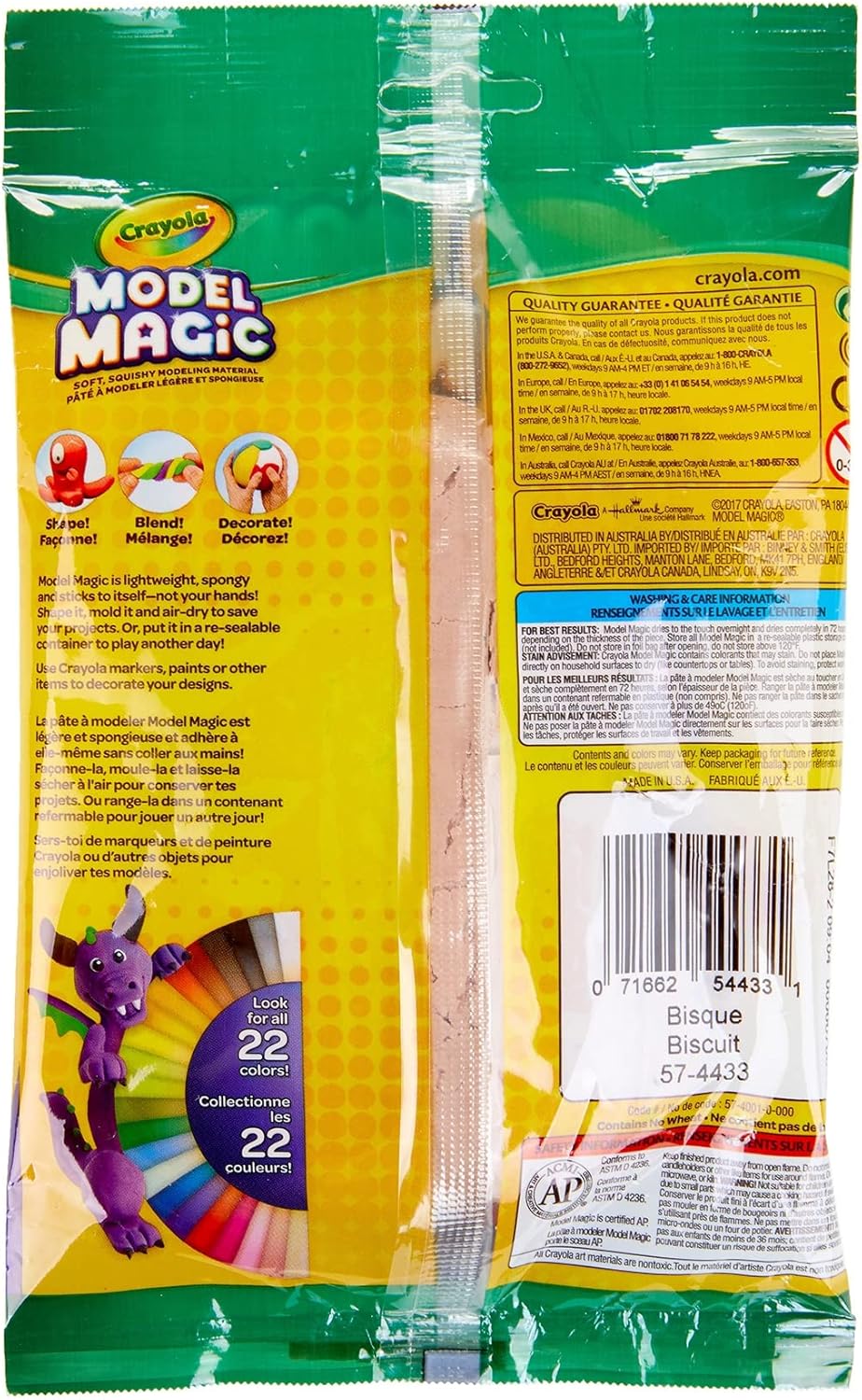 Crayola Model Magic, 4 - oz. Pouch - Bisque - Marah Kids
