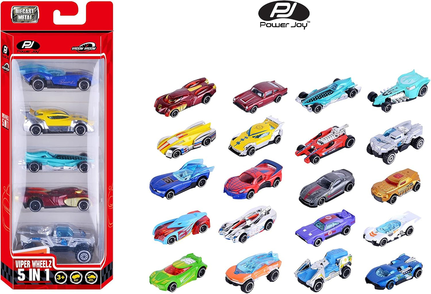 Power Joy Vroom Vroom Die Cast Viper - Diecast 1:64 V2 - Marah Kids