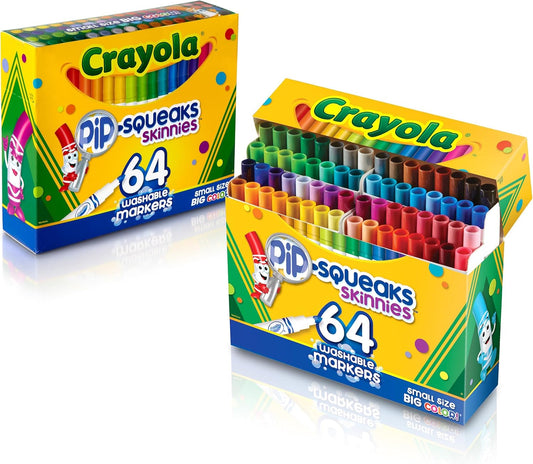 Crayola 64 ct. Washable Pip - Squeaks Skinnies Markers - Marah Kids