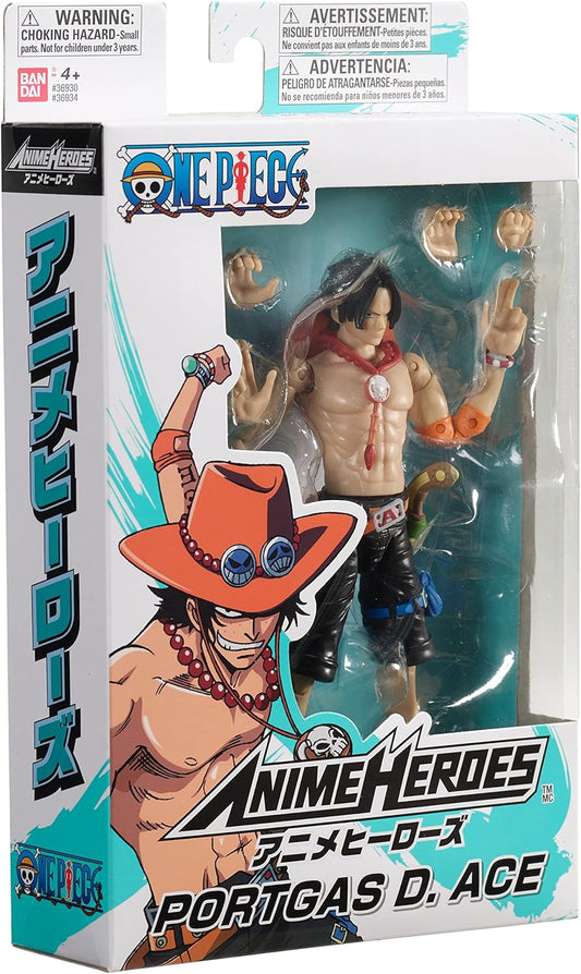Bandai Anime Heroes Onepiece Portgas D Ace 6.5" - Marah Kids